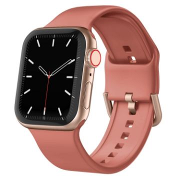 Apple Watch Series 3 38mm Coral Silicone Band with Pin Buckle - 1