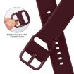 Apple Watch Series 3 42mm Silicone Band, Pin Buckle - Wine Red - 3