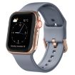 Apple Watch 42mm Blue Grey Silicone Pin Buckle Band - 1
