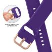 Apple Watch 38mm Purple Silicone Pin Buckle Band - 3