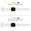Apple Watch 38mm White Silicone Pin Buckle Band - 2
