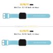 Apple Watch Series 9 41mm Light Blue Silicone Pin Buckle Band - 2