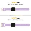 Apple Watch Series 9 41mm Lavender Silicone Pin Buckle Band - 2