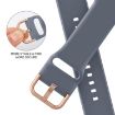 Apple Watch Series 9 45mm Blue Grey Silicone Pin Buckle Band - 3