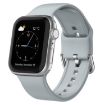 Apple Watch Series 9 45mm Light Grey Silicone Band Pin Buckle - 1