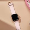 Apple Watch SE 2023 44mm Pink Sand Silicone Band Pin Buckle - 4