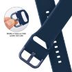 Apple Watch SE 2023 44mm Silicone Band, Pin Buckle - Abyss Blue - 3