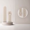 Apple Watch SE 2023 44mm Silicone Band, Pin Buckle - Milk Tea Color - 3