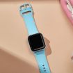 Apple Watch SE 2023 44mm Light Blue Silicone Pin Buckle Band - 4