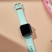 Apple Watch SE 2023 40mm Silicone Band, Pin Buckle - Mint Green - 4