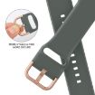 Apple Watch SE 2023 40mm Olive Silicone Band with Pin Buckle - 3