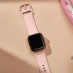Apple Watch Series 10 46mm Pink Silicone Pin Buckle Band - 4
