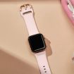 Apple Watch Series 10 46mm Pink Sand Silicone Band Pin Buckle - 4