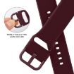 Apple Watch Series 10 42mm Wine Red Silicone Pin Buckle Band - 3