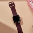 Apple Watch Series 10 42mm Wine Red Silicone Pin Buckle Band - 4