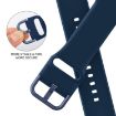 Apple Watch Series 10 42mm Silicone Band - Abyss Blue Pin Buckle - 3