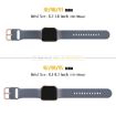 Apple Watch Series 10 42mm Blue Grey Silicone Band with Pin Buckle - 2