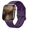 Apple Watch Series 10 42mm Dark Purple Silicone Band Pin Buckle - 1