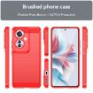 OPPO Reno11 F 5G Red Carbon Fiber Brushed Texture TPU Phone Case - 2