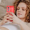OPPO Reno11 F 5G Red Carbon Fiber Brushed Texture TPU Phone Case - 7
