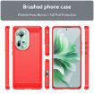 OPPO Reno11 Global Red Carbon Fiber Brushed Texture TPU Phone Case - 2