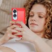 OPPO A60 Red Carbon Fiber Brushed Texture TPU Phone Case - 7