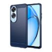 OPPO A60 Blue Carbon Fiber Brushed Texture TPU Phone Case - 1
