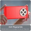 OPPO Reno12 F 4G Red Carbon Fiber Brushed TPU Phone Case - 5