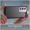 OPPO A3 Black TPU Phone Case - Carbon Fiber Brushed Texture Cover - 5