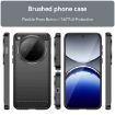 OPPO Find X8 Phone Case - Black Carbon Fiber Brushed Texture TPU Cover - 2