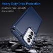 OPPO Reno12 Pro Global Blue Carbon Fiber Brushed TPU Phone Case - 3