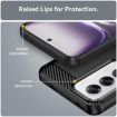 OPPO Reno12 Global Carbon Fiber Brushed Texture TPU Case - Black - 6