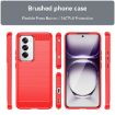 OPPO Reno12 Global Red Carbon Fiber Brushed TPU Phone Case - 2
