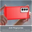 OPPO Reno12 Global Red Carbon Fiber Brushed TPU Phone Case - 5