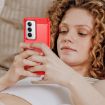 OPPO Reno12 Global Red Carbon Fiber Brushed TPU Phone Case - 7