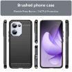 OPPO Reno13 Global Carbon Fiber Brushed Texture TPU Case - Black - 2