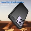 OPPO Reno13 F 5G Black Carbon Fiber Brushed TPU Phone Case - 3