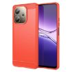 OPPO A5 Pro 5G Red Carbon Fiber Brushed Texture TPU Phone Case - 1