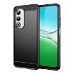 OPPO A5 5G Black Carbon Fiber Brushed Texture TPU Phone Case - 1