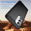 OPPO A5 5G Black Carbon Fiber Brushed Texture TPU Phone Case - 3