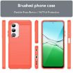 OPPO A5 5G Red Carbon Fiber Brushed Texture TPU Phone Case Global - 2