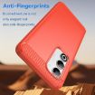 OPPO A5 5G Red Carbon Fiber Brushed Texture TPU Phone Case Global - 3
