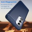 OPPO A5 5G Blue Carbon Fiber Brushed Texture TPU Phone Case Global - 3
