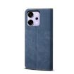 OPPO Reno14 Pro 5G Denim Texture Flip Leather Case - Blue - 3