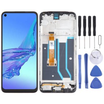 OPPO A53 4G OEM LCD Screen Digitizer Assembly with Frame Replacement - 1
