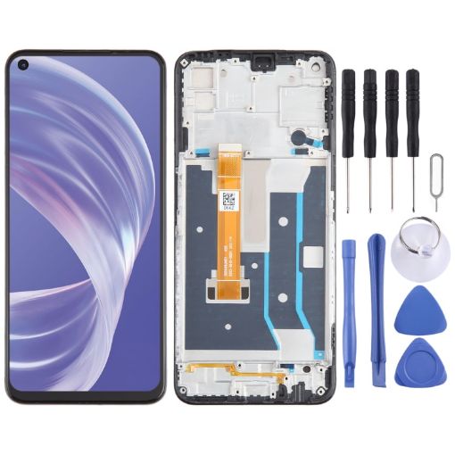 OPPO A73 5G OEM LCD Screen Digitizer Assembly with Frame Replacement - 1