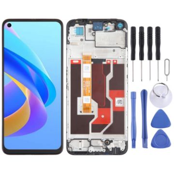 OPPO A76 4G OEM LCD Screen Digitizer Assembly with Frame Replacement - 1