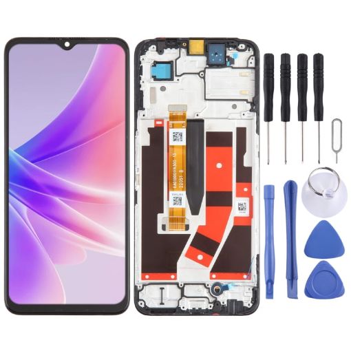 OPPO A57 5G OEM LCD Screen Digitizer Assembly with Frame Replacement - 1