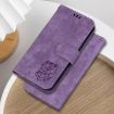 Infinix Hot 50 Pro 4G Purple Leather Embossed Phone Case - 2
