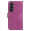 Infinix Hot 50 Pro+ 4G Rose Red Embossed Leather Phone Case - 4